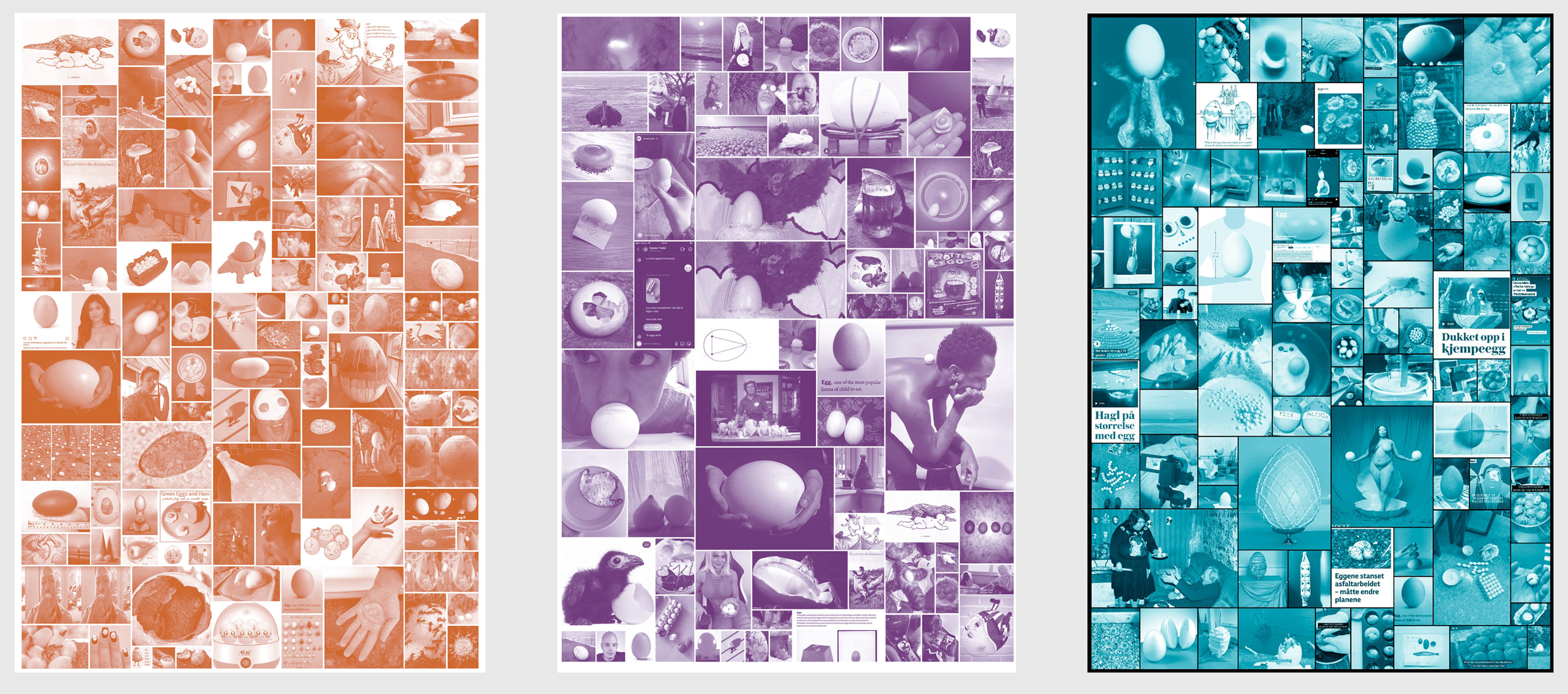 Egg farm poster series