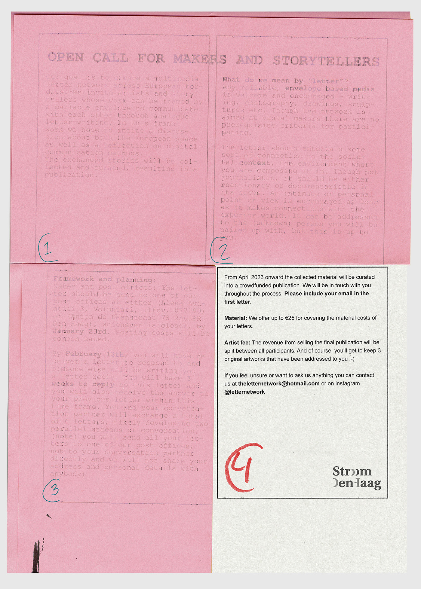 The Letter Network Open Call